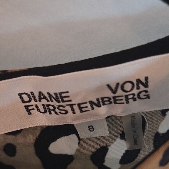 Diane Von Furstenberg Leopard Print Midi Dress - Picture 7 of 9